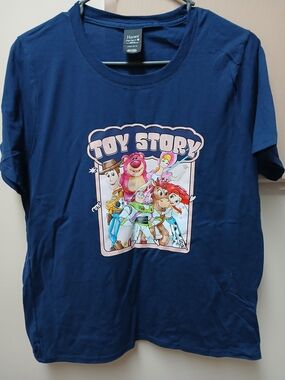 Hanes Navy Blue Toy Story Graphic Tee for Kids